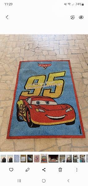 carpet : Disney & cars 1