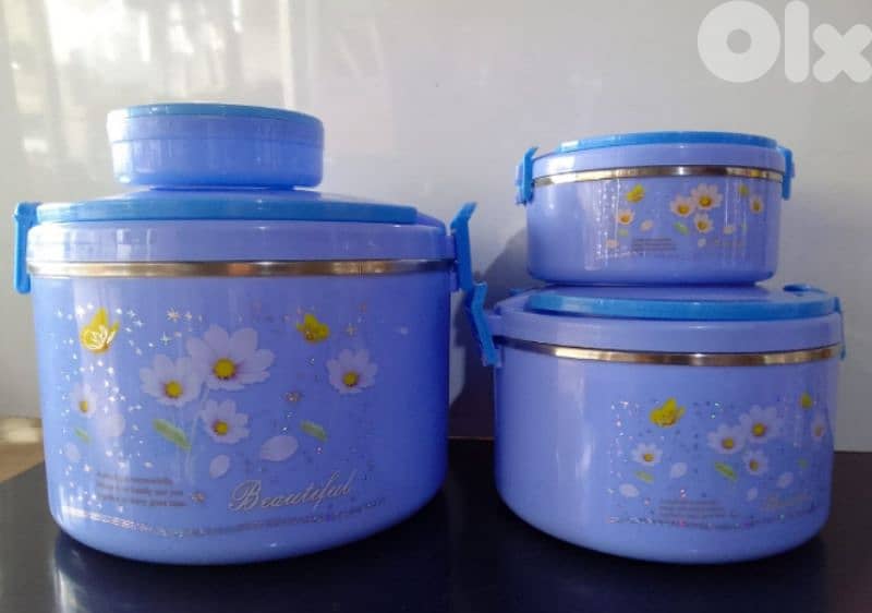 excellent  stainless steel tapperwers set 4