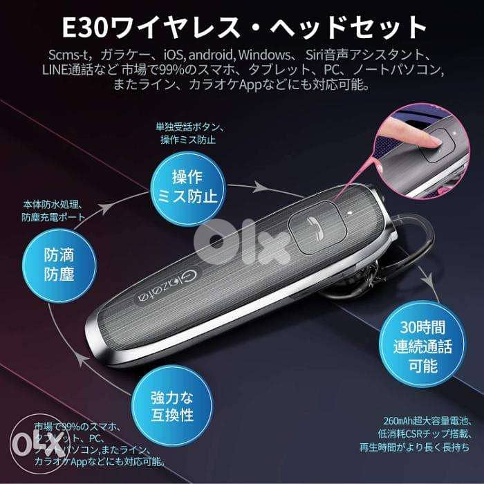 Glazata Bluetooth Japanese Voice Headset/ 4$ delivery 5