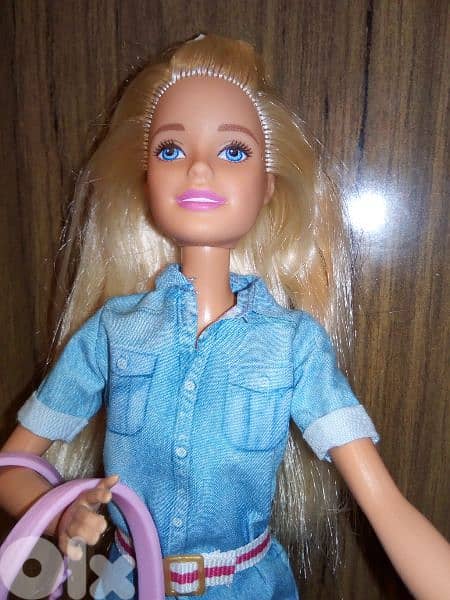 Barbie TRAVEL&PUPPY PLAY FASHIONISTAS great unflex doll+her bag=23$ 3