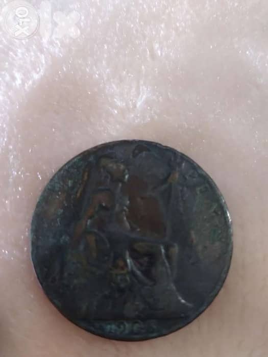 UK King Edwards VII Penny Bronze Coin year 1906 1