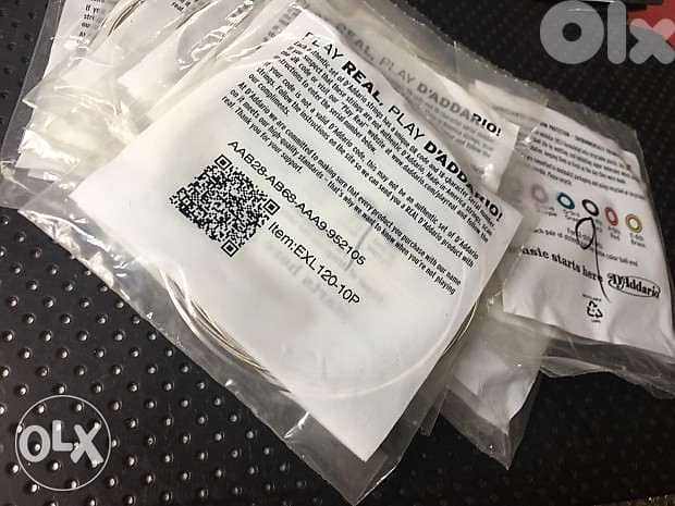 D'Addario EXL120 Nickel Wound Electric Strings, Free Delivery anywhere 1