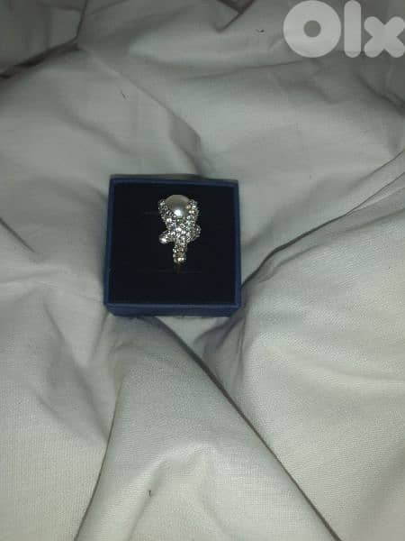 ring original swarovski sea fish pearl 5