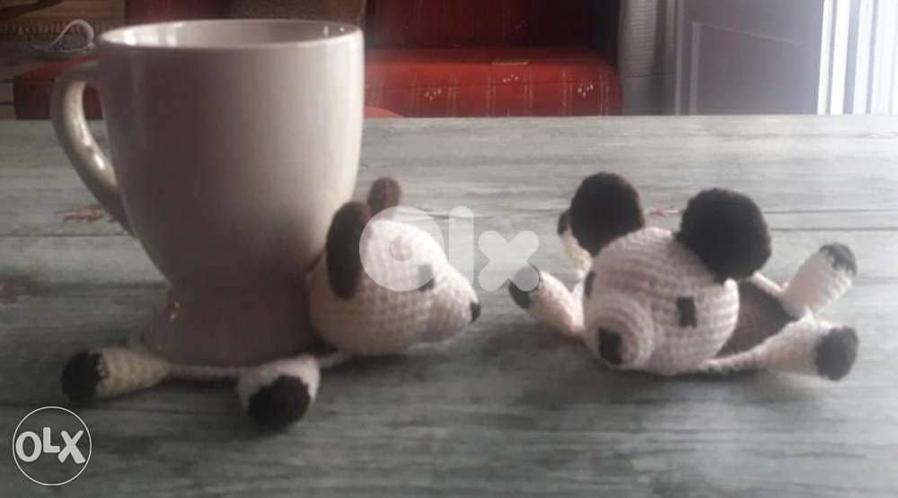 Teddy Bear crochet mug coasters 1 for 3$ 1