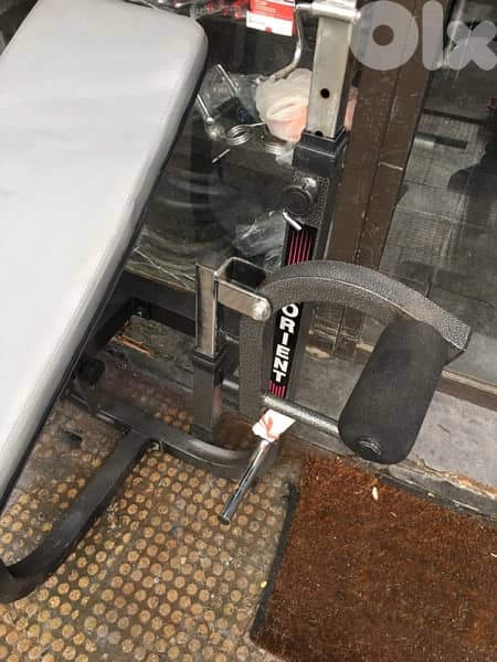 big bench adjustable with cable new for all body workout heavy duty 2