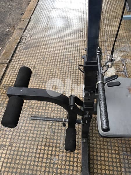 big bench adjustable with cable new for all body workout heavy duty 4