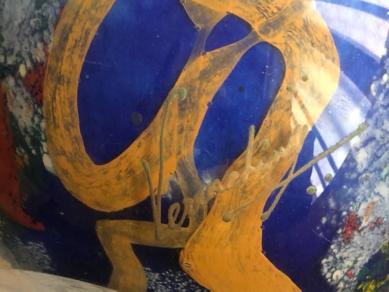 VETRO MURANO VASE - signed- 37cm مورانو مع امضاء غير مستعمل 3