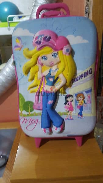 barbie trolly suitcase 0