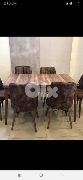 طاولة مع ست كراسي تركية 0