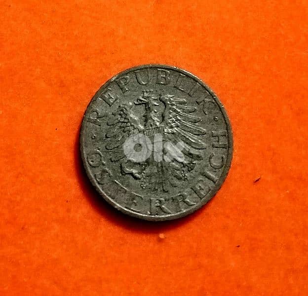 1968 Austria 5 Groschen Zinc coin KM# 2875 0