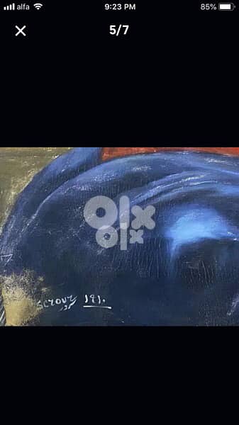 beautiful antique oil painting by famous Habib Srour 8