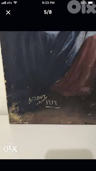 beautiful antique oil painting by famous Habib Srour 11