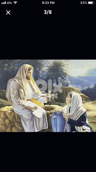 beautiful antique oil painting by famous Habib Srour 12