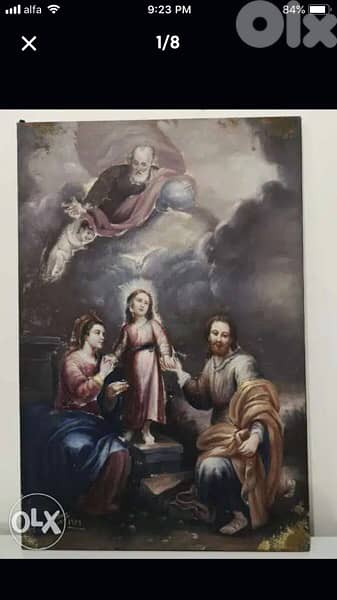 beautiful antique oil painting by famous Habib Srour 19