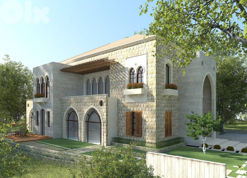 Villa In Jamhour Prime (1400Sq) With Garden, (BA-277) 0