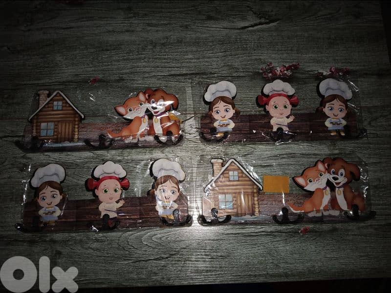 cute wood kitchen towel hanger 4