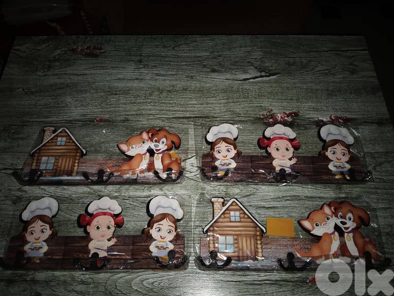 cute wood kitchen towel hanger 6