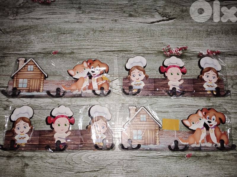 cute wood kitchen towel hanger 9