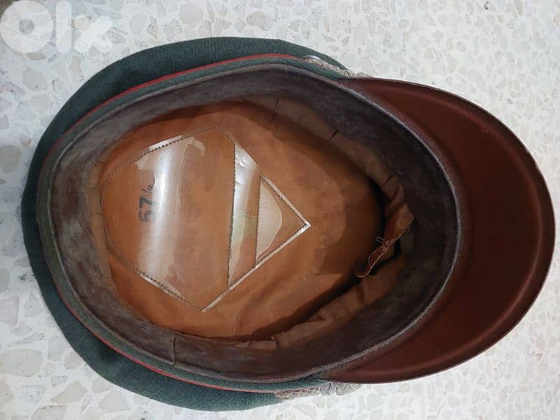 WWII Hitler German Nazi Officer Offical Artillery Visorb Cap Authentic 2