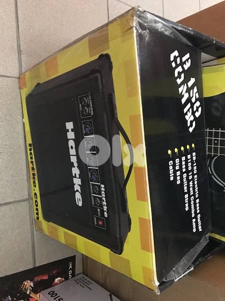 HARTKE bass guitar with Bass Guitar amp 2