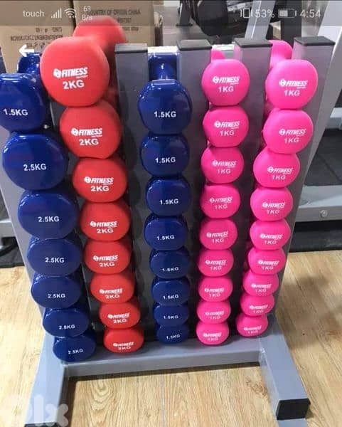 Rubber dumbbells 0