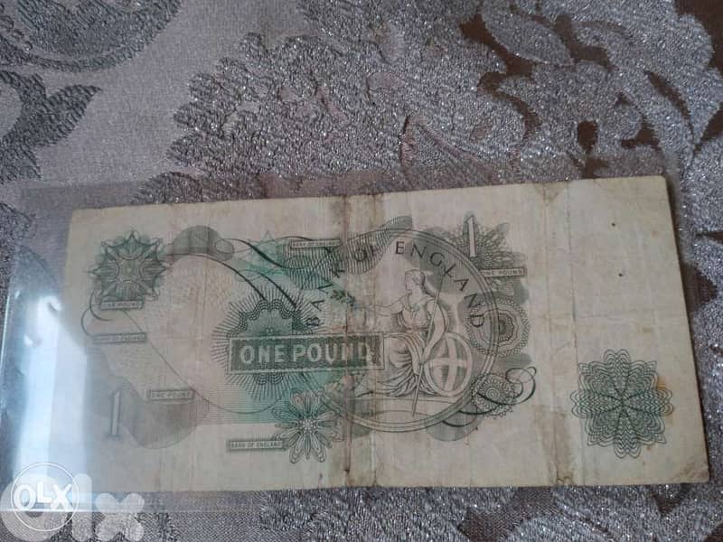 English 1 Pound Banknote Memorial 1