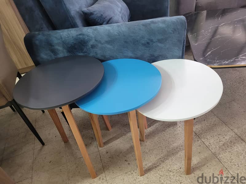 Set 3 wood Tables. . 1