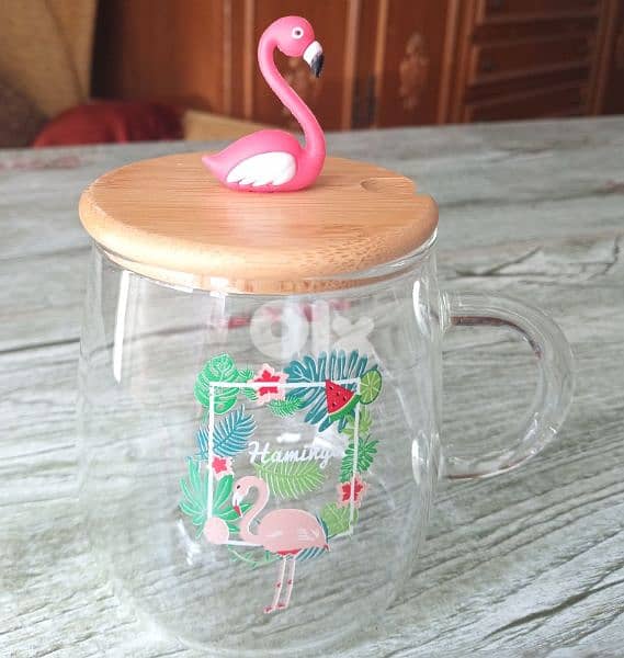 sweet flamingo pirex mug 0