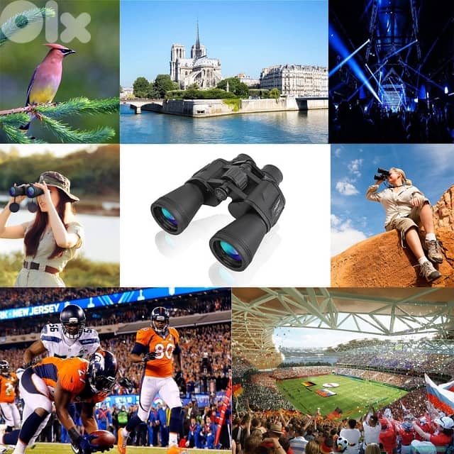 1000m Binoculars HD 20x50 Binoculars, 20x Zooming Telescope, Carry Bag 5