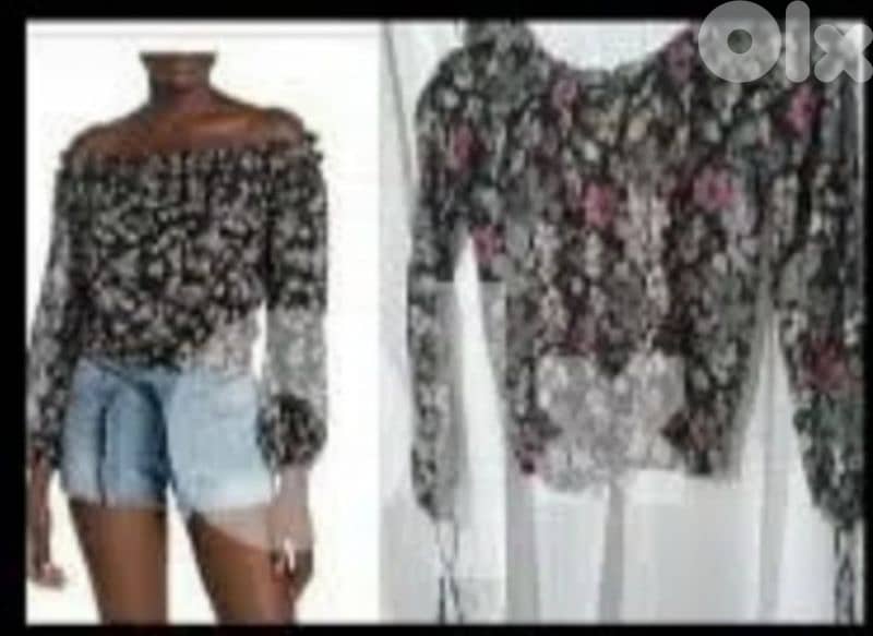 top chuffon flower print s to xxL 0