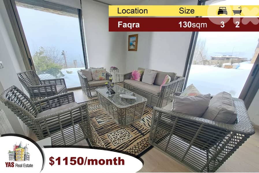 Faqra 130m2 + 100m2 Terrace | Chalet Rent | Furnished | Luxury | 0
