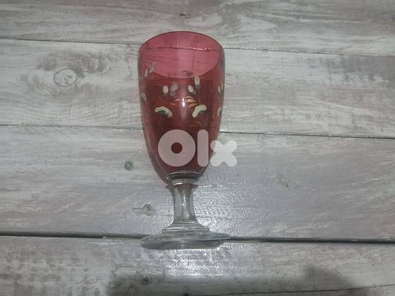 real crystal footed glasses 1