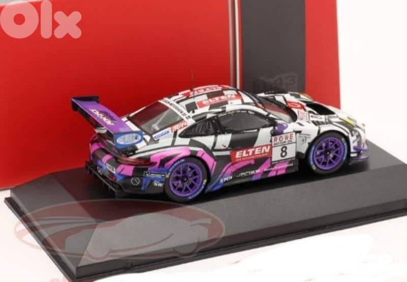 Porsche GT3 R #8:(2019) diecast car model 1;43. 4