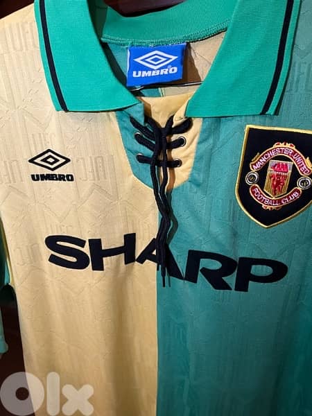 cantona manchester united rare umbro 1992 kit 0