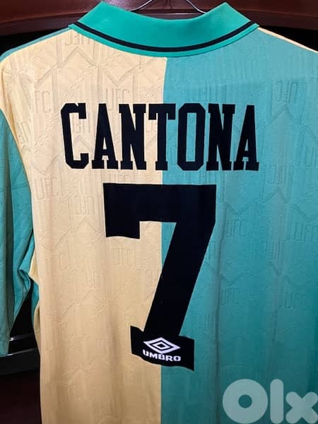 cantona manchester united rare umbro 1992 kit 1
