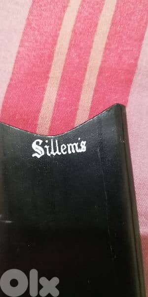 antique hand made real silver and leather 4