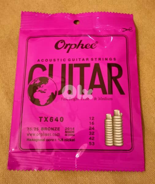 New Acoustic Guitar Strings - Orphee 2