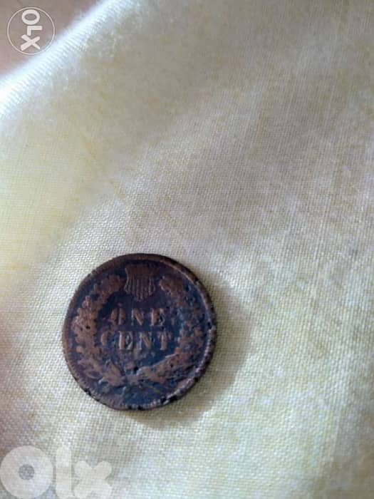 USA Penny Indian Head Cent year 1863 1