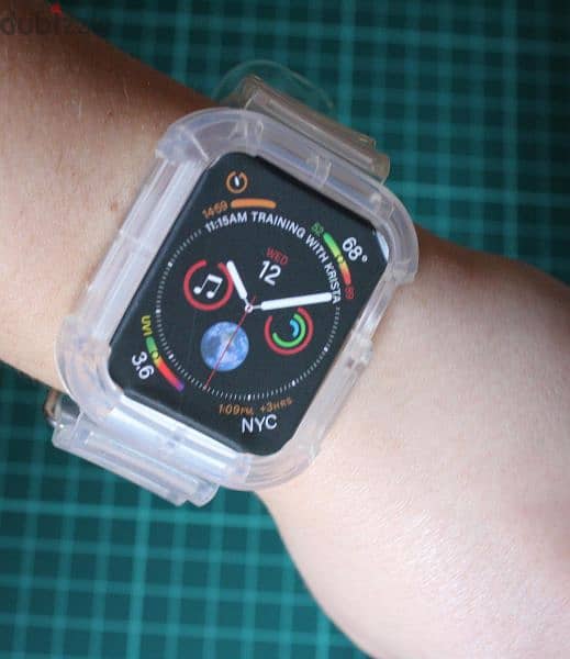 Apple watch transparent band & magnetic charge for series 1_2_3_4_5_6 19