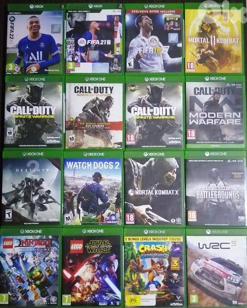 CD used of Xbox One formula w fifa 21 w Lego star wars w destiny 1