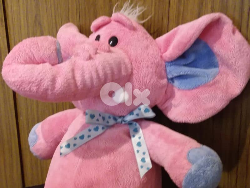 KELLYBABY PINK ELEPHANT great Plush Stuffed BABY GIRL Gift Toy 40Cm 1