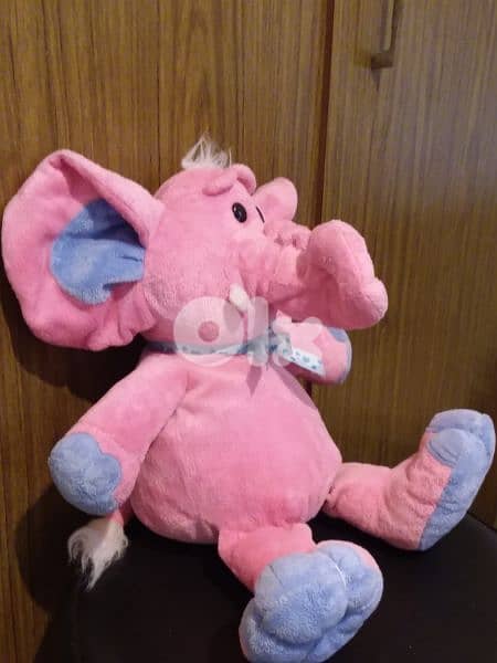 KELLYBABY PINK ELEPHANT great Plush Stuffed BABY GIRL Gift Toy 40Cm 5