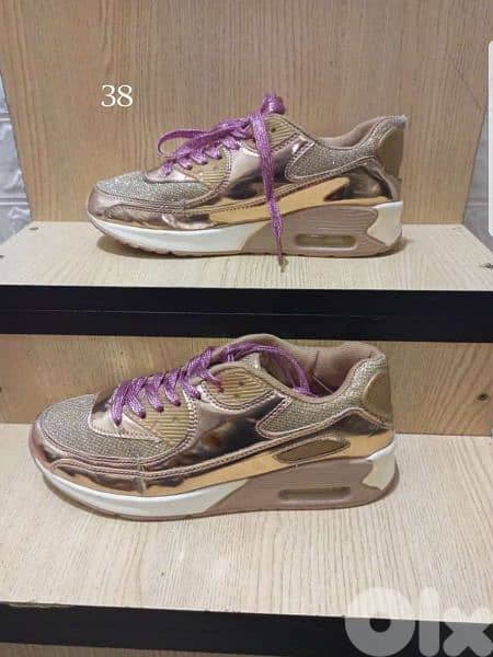 Golden european shoes size 38 0