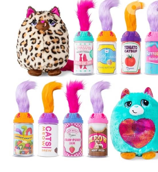 Misfittens Cats, Surprise Stuffed Animals, Collectable Cat Plush Toys 1