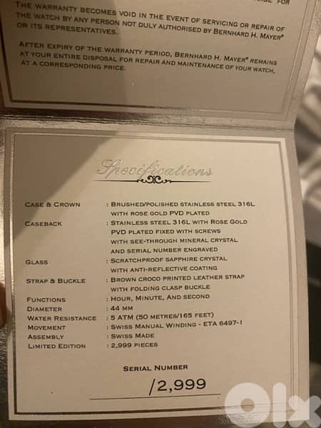 Bernhard H. mayer collectible watch 7
