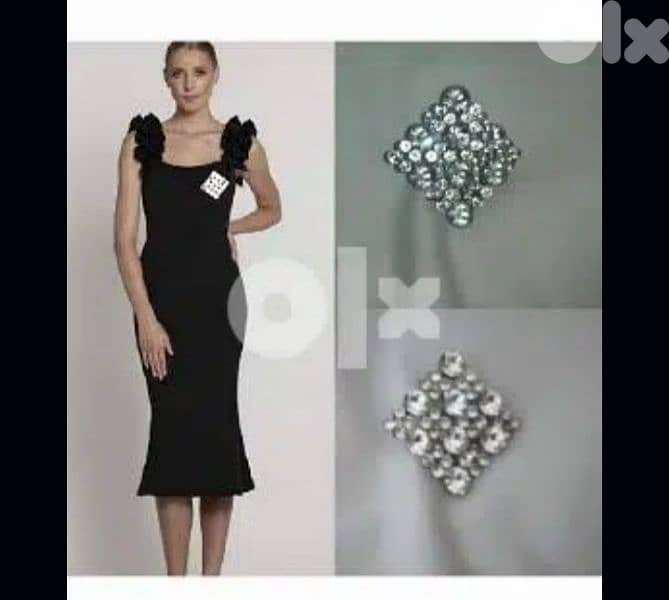 square shape all crystall brooch  1=7$ or 3=15$ 0