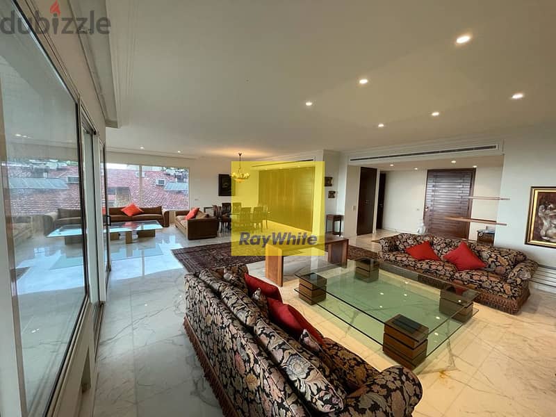 Spacious sea view furnished apartment for rent | Naqqache 0