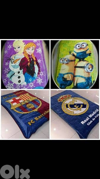 real madrid, minions blankets 0