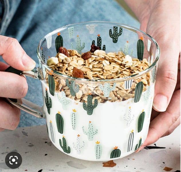 pirex glass cactus mug 0