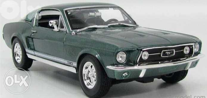 '67 Mustang GTA Fastback diecast car model 1:18. 3